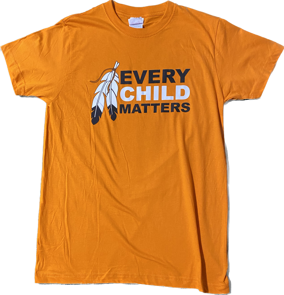 EVERY CHILD MATTERS ORANGE T-Shirt - WHITE FEATHERS