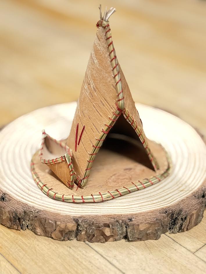 5" Birch Bark Teepee