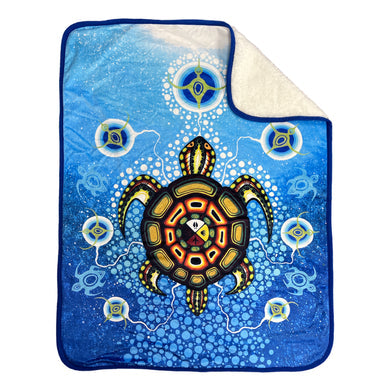 MEDICINE TURTLE BABY BLANKET