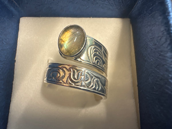 Wrap Rings With Inlay