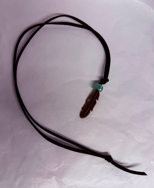 Feather Necklace- by Teyo Hill