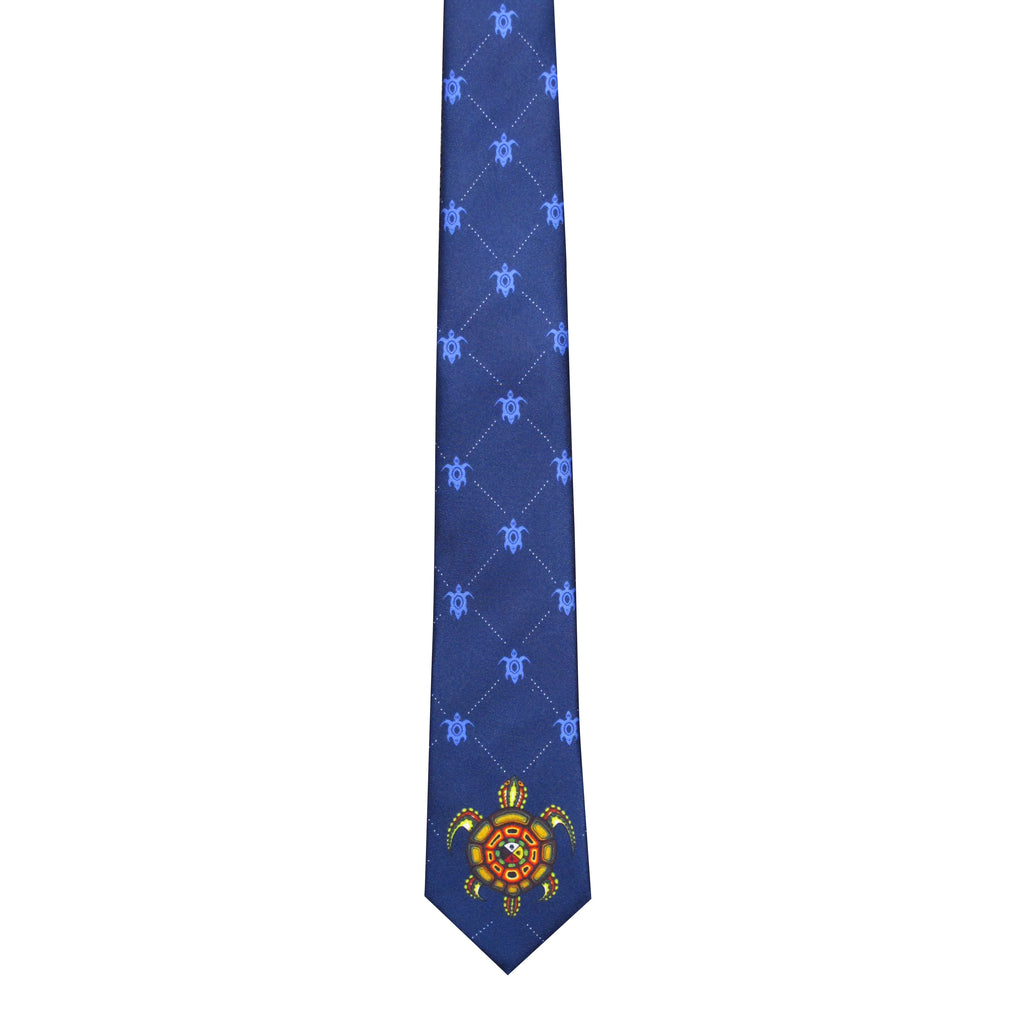 SILK TIE- MEDICINE TURTLE