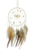 4" DREAM CATCHER WITH STONES AND CRYSTAL