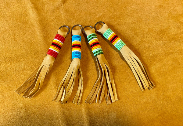 BEADED FRINGE KEYCHAIN