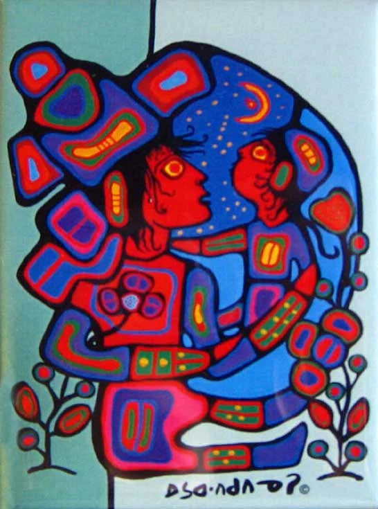 MAGNET- MOTHER AND CHILD- NORVAL MORRISSEAU