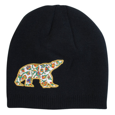 SPRING BEAR EMBROIDERED KNITTED HAT