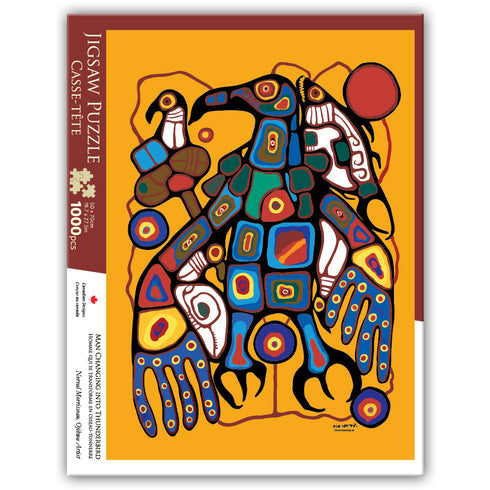 PUZZLE  - NORVAL MORRISSEAU - MAN CHANGING INTO THUNDERBIRD