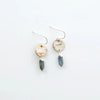 Steorra Birch Bark Earring With Gemstone