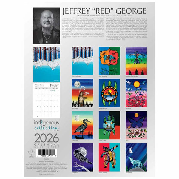 Wall Calendar-Jeffrey Red George