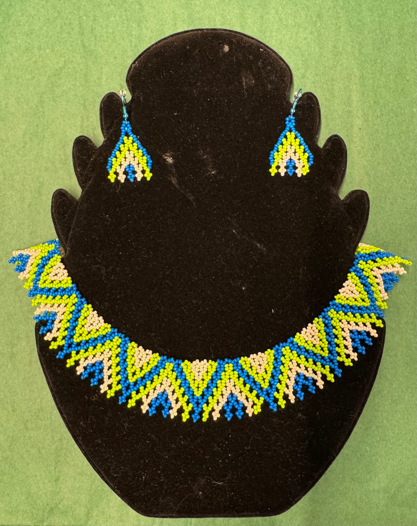 Beaded Necklace and Earring Set by Elise Williams