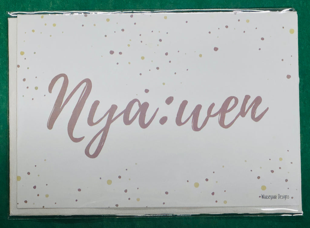 GREETING CARDS Nya:wen (Mohawk)