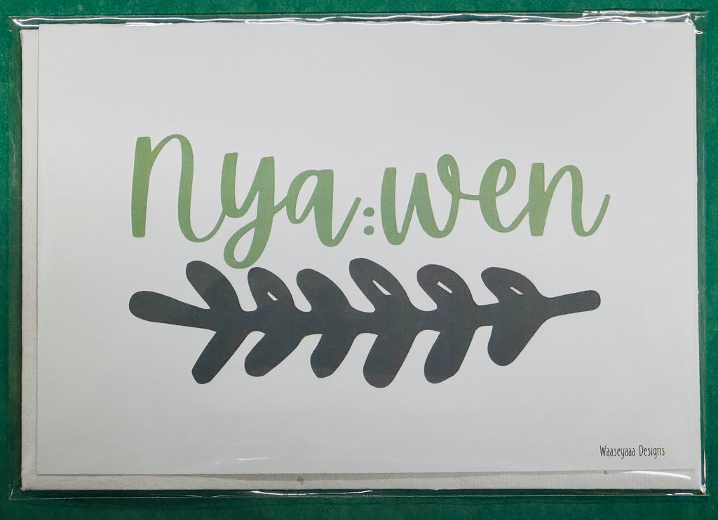 GREETING CARDS Nya:wen (Mohawk)