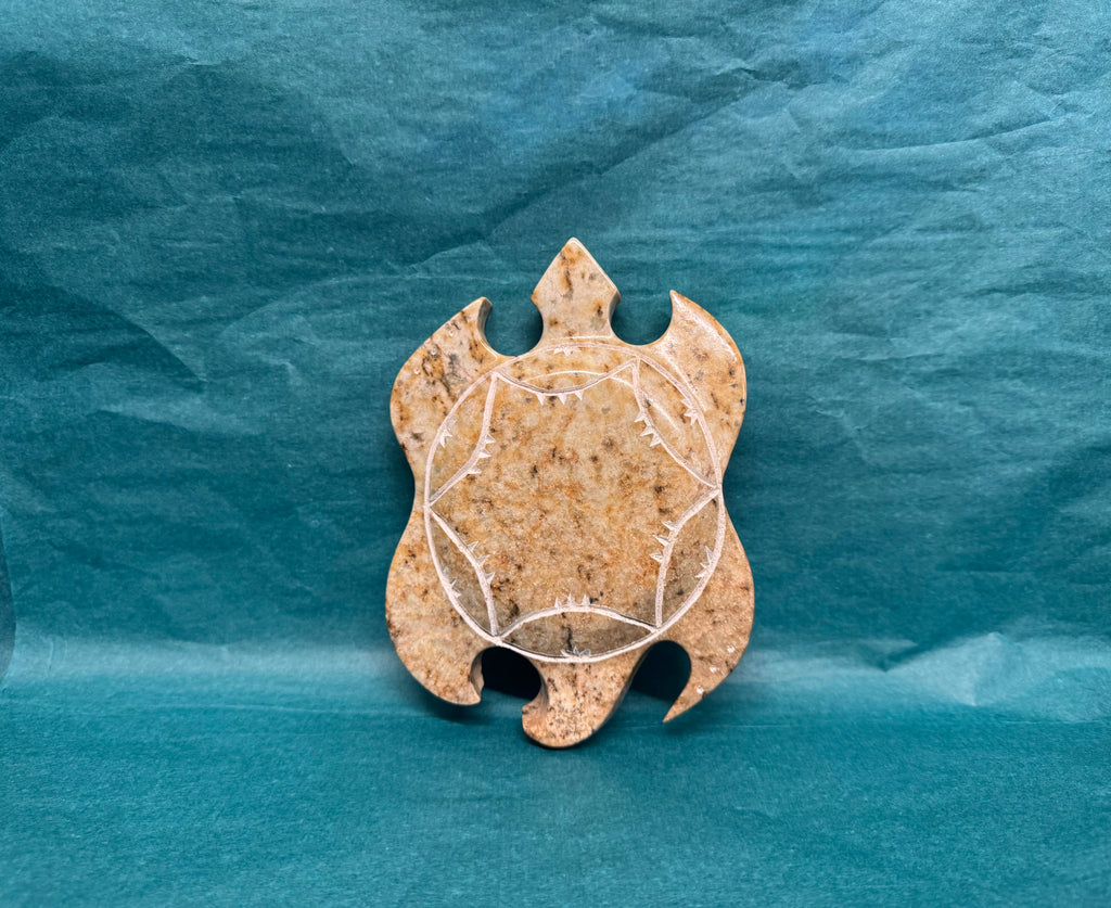 Soap Stone Carving -  Medium Turtle - by Teyo Hill