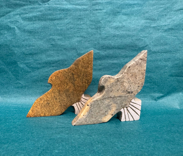 Soap Stone Carving -  Small Hawk by Teyo Hill
