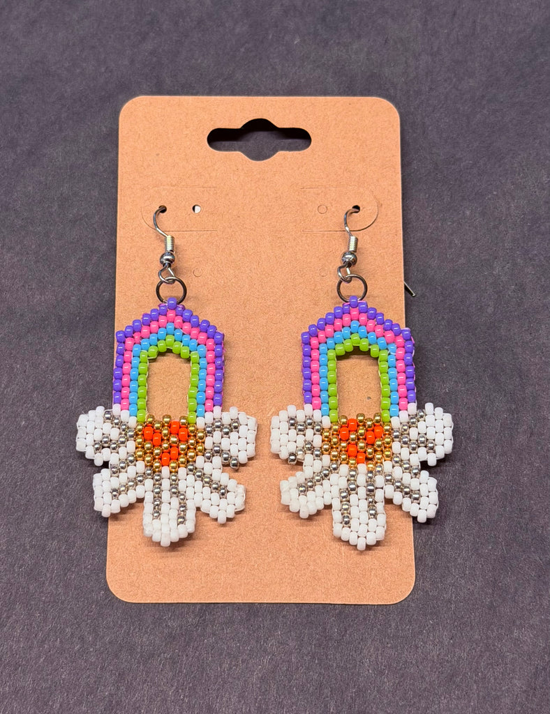 Rainbow Daisy Earrings