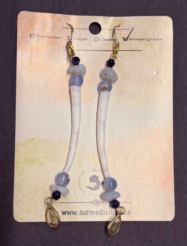 Dentalium Medicine Earrings