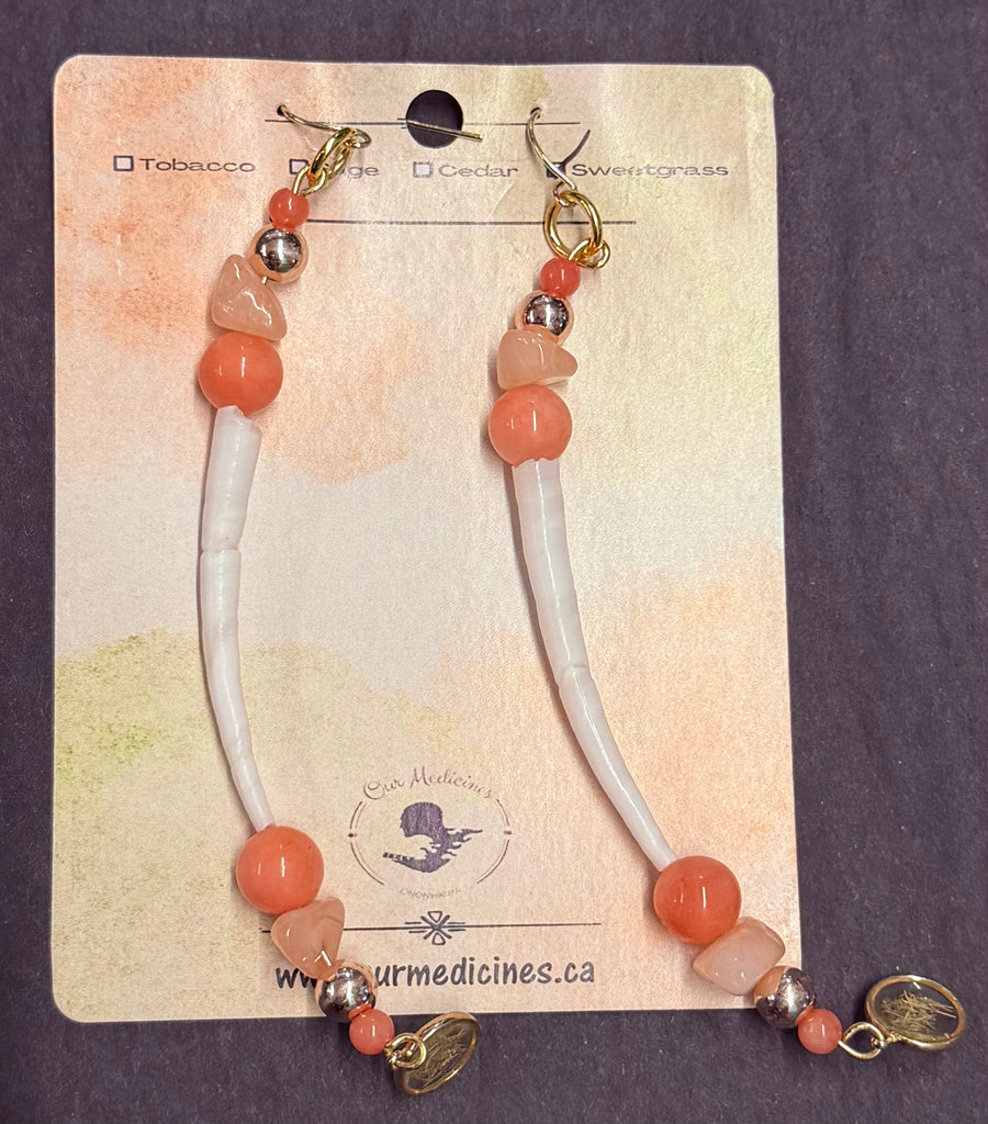 Dentalium Medicine Earrings