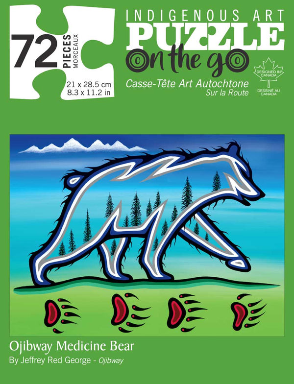 72 PIECE PUZZLE - OJIBWAY MEDICINE BEAR