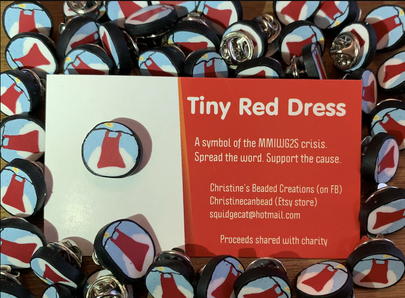 TINY RED DRESS PINS TINY RED DRESS PINS