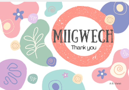 GREETING CARDS MIIGWECH (Anishinaabemowin)