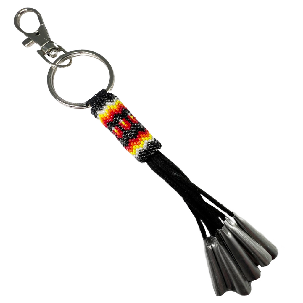 BEADED KEYCHAIN WITH JINGLE