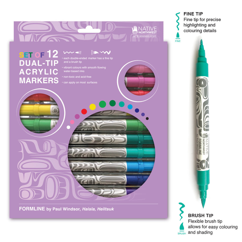 Acrylic felt markers- Formline