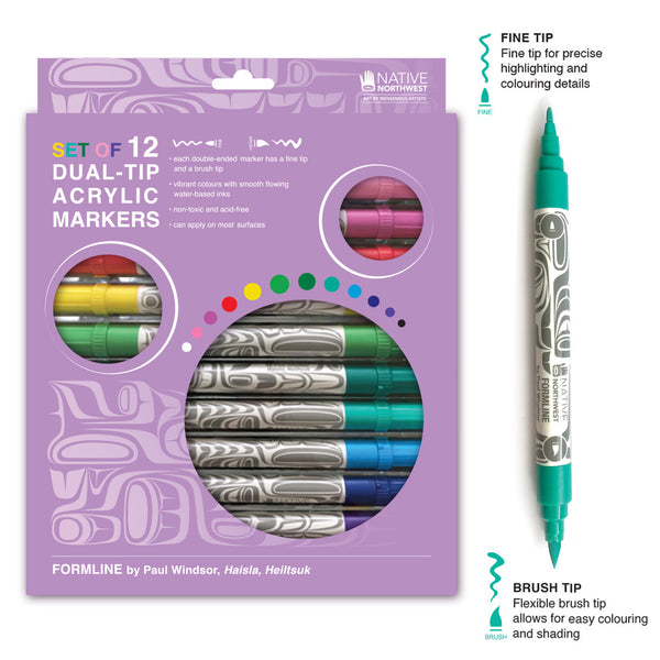 Acrylic felt markers- Formline