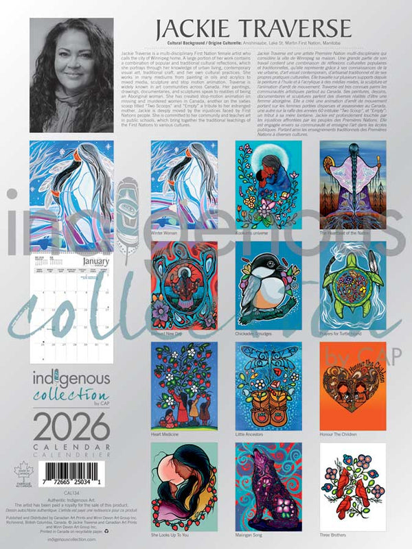 2026 WALL CALENDAR - JACKIE TRAVERSE