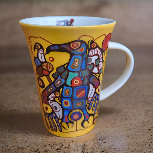 MUG - NORVAL MORRISSEAU -  Man Changing into Thunderbird Porcelain Mug