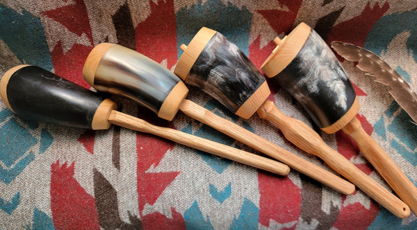 LARGE COWHORN RATTLES