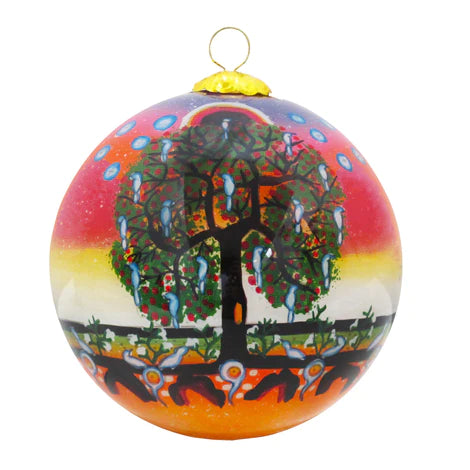 TREE OF LIFE GLASS ORNAMENT