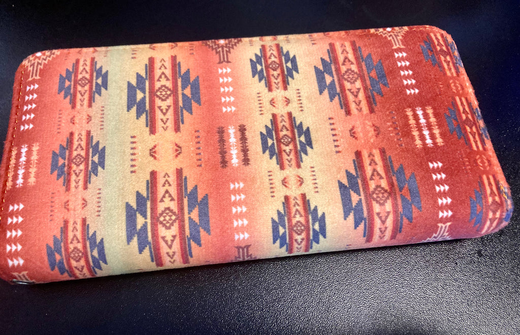 WALLET FLEECE WITH ZIP - FIRE